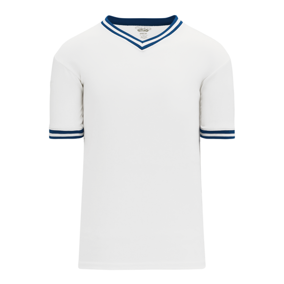 Athletic Knit (AK) S1333A-207 Adult White/Royal Blue Soccer Jersey