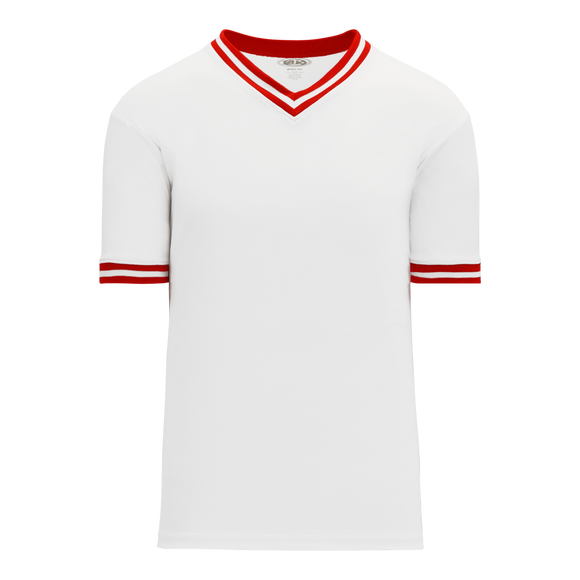 Athletic Knit (AK) S1333Y-209 Youth White/Red Soccer Jersey