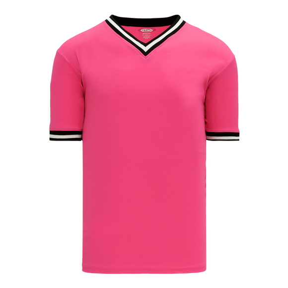 Athletic Knit (AK) V1333A-272 Adult Pink/Black/White Volleyball Jersey