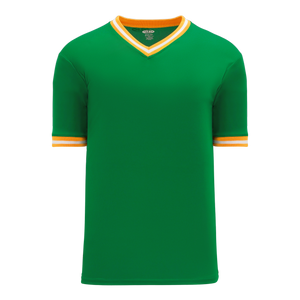 Athletic Knit (AK) S1333A-334 Adult Kelly Green/Gold/White Soccer Jersey