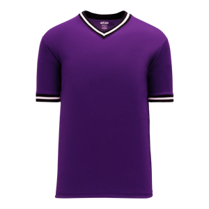 Athletic Knit (AK) S1333A-438 Adult Purple/Black/White Soccer Jersey