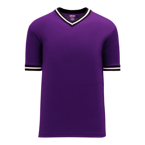 Athletic Knit (AK) S1333Y-438 Youth Purple/Black/White Soccer Jersey
