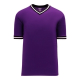 Athletic Knit (AK) S1333Y-438 Youth Purple/Black/White Soccer Jersey