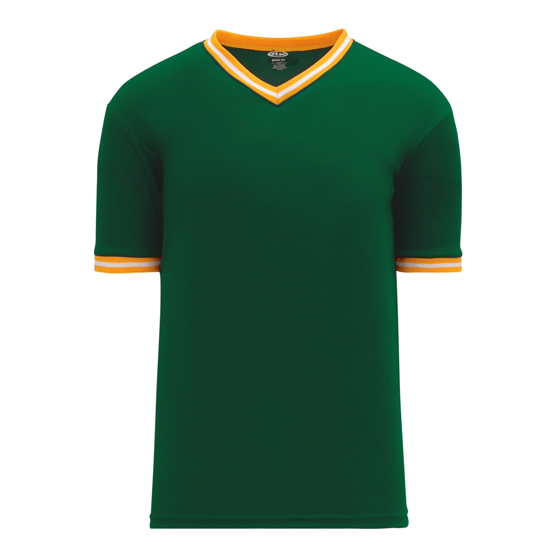 Athletic Knit (AK) S1333Y-439 Youth Dark Green/Gold/White Athletic Knit (AK) S1333Y-439 Youth Dark Green/Gold/White