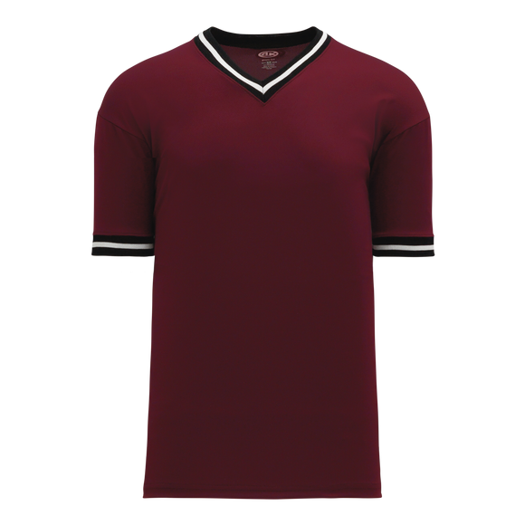 Athletic Knit (AK) S1333Y-443 Youth Maroon/Black/White Soccer Jersey