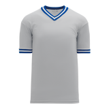 Athletic Knit (AK) S1333A-450 Adult Grey/Royal Blue/White Soccer Jersey