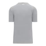 Athletic Knit (AK) BA1344Y-245 Youth Grey/White Two-Button Baseball Jersey