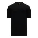 Athletic Knit (AK) BA1347A-001 Adult Black Two-Button Baseball Jersey