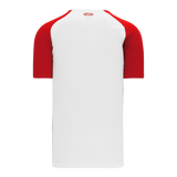 Athletic Knit (AK) S1375L-209 Ladies White/Red Soccer Jersey