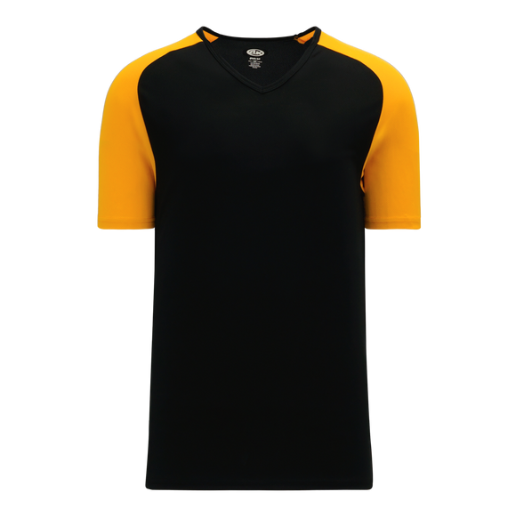 Athletic Knit (AK) V1375Y-212 Youth Black/Gold Volleyball Jersey
