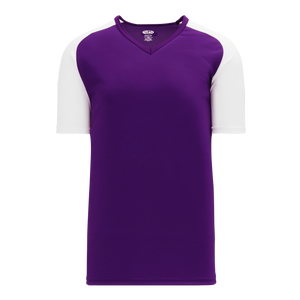 Athletic Knit (AK) S1375M-220 Mens Purple/White Soccer Jersey