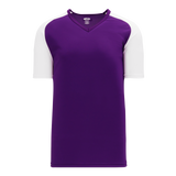 Athletic Knit (AK) S1375M-220 Mens Purple/White Soccer Jersey