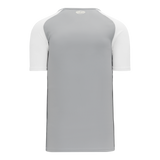 Athletic Knit (AK) S1375M-245 Mens Grey/White Soccer Jersey