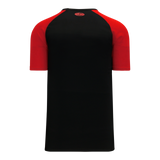 Athletic Knit (AK) S1375L-249 Ladies Black/Red Soccer Jersey