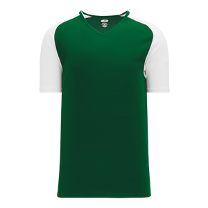 Athletic Knit (AK) S1375L-260 Ladies Dark Green/White Soccer Jersey