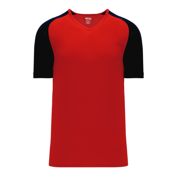Athletic Knit (AK) V1375L-264 Ladies Red/Black Volleyball Jersey