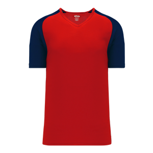 Athletic Knit (AK) V1375L-268 Ladies Red/Navy Volleyball Jersey