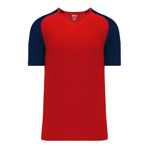 Athletic Knit (AK) V1375L-268 Ladies Red/Navy Volleyball Jersey
