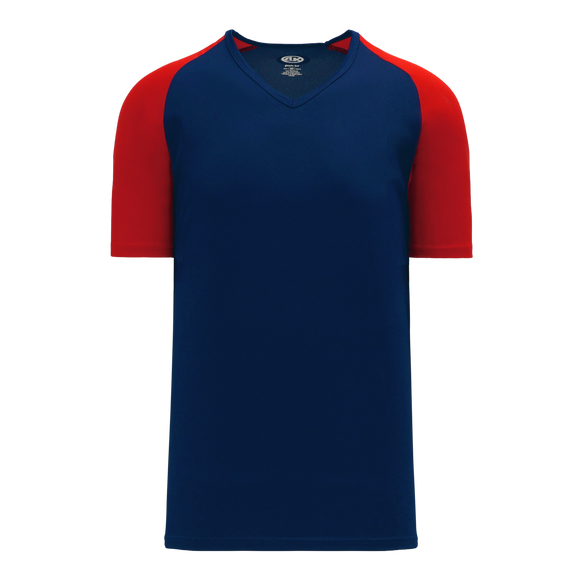 Athletic Knit (AK) V1375M-285 Mens Navy/Red Volleyball Jersey