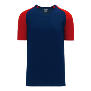Athletic Knit (AK) S1375L-285 Ladies Navy/Red Soccer Jersey