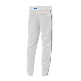 Athletic Knit (AK) BA1391A-207 Adult White/Royal Blue Pro Baseball Pants