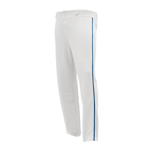 Athletic Knit (AK) BA1391A-207 Adult White/Royal Blue Pro Baseball Pants