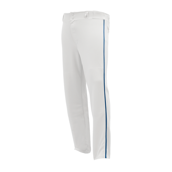 Athletic Knit (AK) BA1391Y-207 Youth White/Royal Blue Pro Baseball Pants
