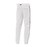 Athletic Knit (AK) BA1391A-222 Adult White/Black Pro Baseball Pants