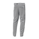 Athletic Knit (AK) BA1391A-822 Adult Grey/Black Pro Baseball Pants
