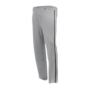 Athletic Knit (AK) BA1391A-822 Adult Grey/Black Pro Baseball Pants