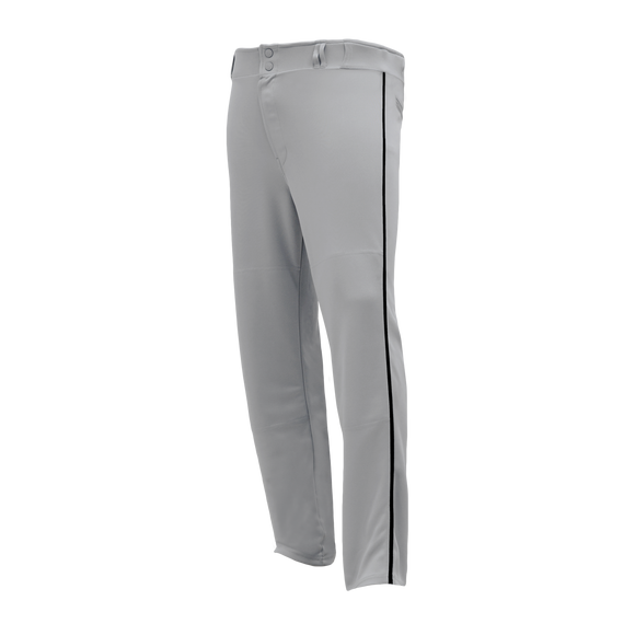 Athletic Knit (AK) BA1391Y-822 Youth Grey/Black Pro Baseball Pants