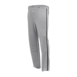 Athletic Knit (AK) BA1391Y-822 Youth Grey/Black Pro Baseball Pants
