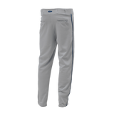 Athletic Knit (AK) BA1391Y-826 Youth Grey/Navy Pro Baseball Pants