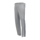 Athletic Knit (AK) BA1391A-826 Adult Grey/Navy Pro Baseball Pants