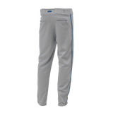 Athletic Knit (AK) BA1391A-827 Adult Grey/Royal Blue Pro Baseball Pants