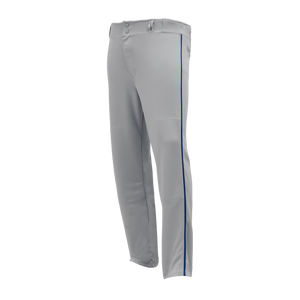 Athletic Knit (AK) BA1391A-827 Adult Grey/Royal Blue Pro Baseball Pants