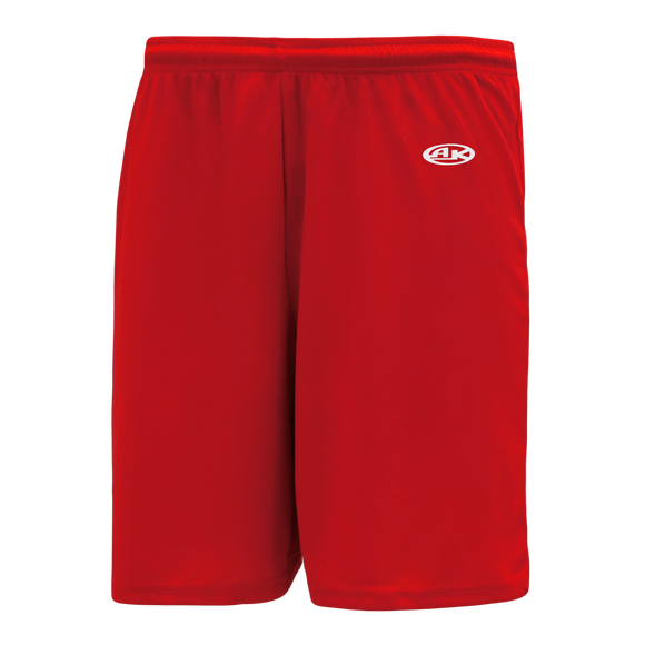Athletic Knit (AK) BAS1700Y-005 Youth Red Baseball Shorts