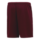 Athletic Knit (AK) BAS1700L-009 Ladies Maroon Baseball Shorts