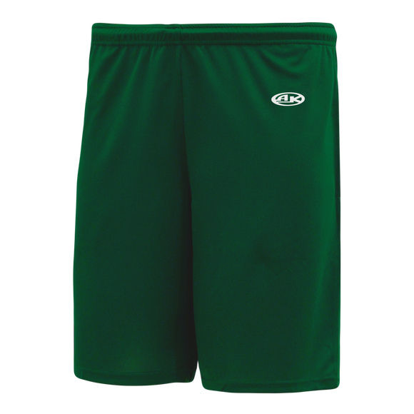 Athletic Knit (AK) BAS1700L-029 Ladies Dark Green Baseball Shorts