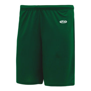 Athletic Knit (AK) BAS1700Y-029 Youth Dark Green Baseball Shorts