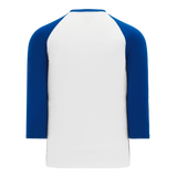 Athletic Knit (AK) BA1846Y-207 Youth White/Royal Blue Pullover Baseball Jersey