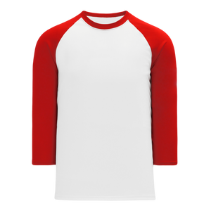 Athletic Knit (AK) V1846Y-209 Youth White/Red Volleyball Jersey