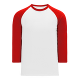 Athletic Knit (AK) S1846A-209 Adult White/Red Soccer Jersey