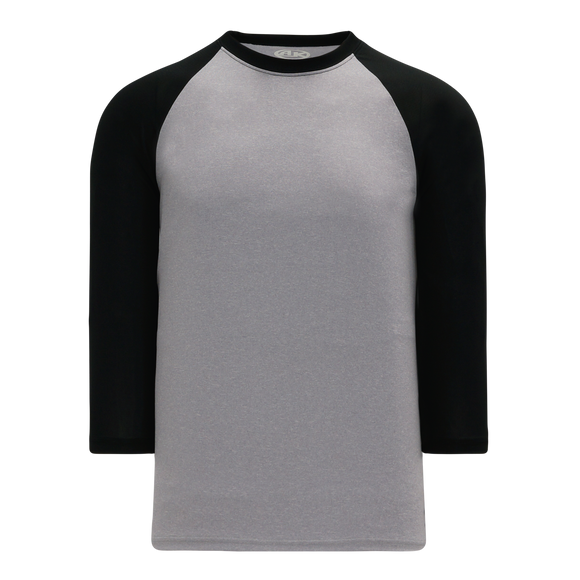 Athletic Knit (AK) V1846Y-920 Youth Heather Grey/Black Volleyball Jersey