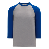 Athletic Knit (AK) S1846Y-922 Youth Heather Grey/Royal Blue Soccer Jersey