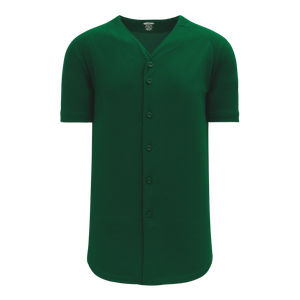 Athletic Knit (AK) BA5200L-029 Ladies Dark Green Full Button Baseball Jersey