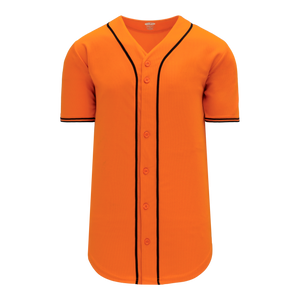 Athletic Knit (AK) BA5500Y-SF576 San Francisco Orange Youth Full Button Baseball Jersey