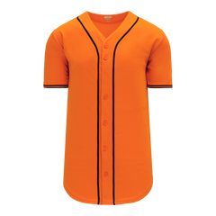 Athletic Knit (AK) BA5500A-SF576 San Francisco Giants Orange Adult Full Button Baseball Jersey - CLOSEOUT