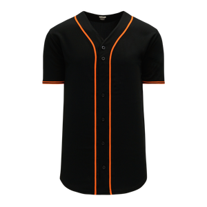 Athletic Knit (AK) BA5500Y-SF577 San Francisco Giants Black Youth Full Button Baseball Jersey