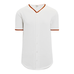 Athletic Knit (AK) BA5500A-SF594 San Francisco White Adult Full Button Baseball Jersey